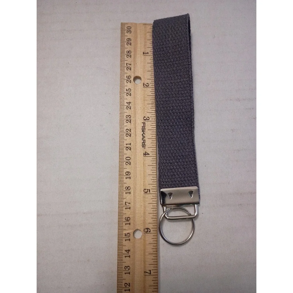 Canvas Wristlet Keychain Handmade Accessory for Key Fob with Air Tag Holder